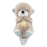 Fisher-Price Schlummer Otter Kuscheltier mit Atembewegung und Musik, Baby Erstausstattung, Neugeborene, Baby Spielzeug ab...