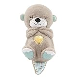 Fisher-Price Schlummer Otter Kuscheltier mit Atembewegung und Musik, Baby Erstausstattung, Neugeborene, Baby Spielzeug ab...