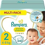 Pampers Baby Windeln (4-8kg) Premium Protection, Mini, Alte Version, Größe 2 (240 Stück)